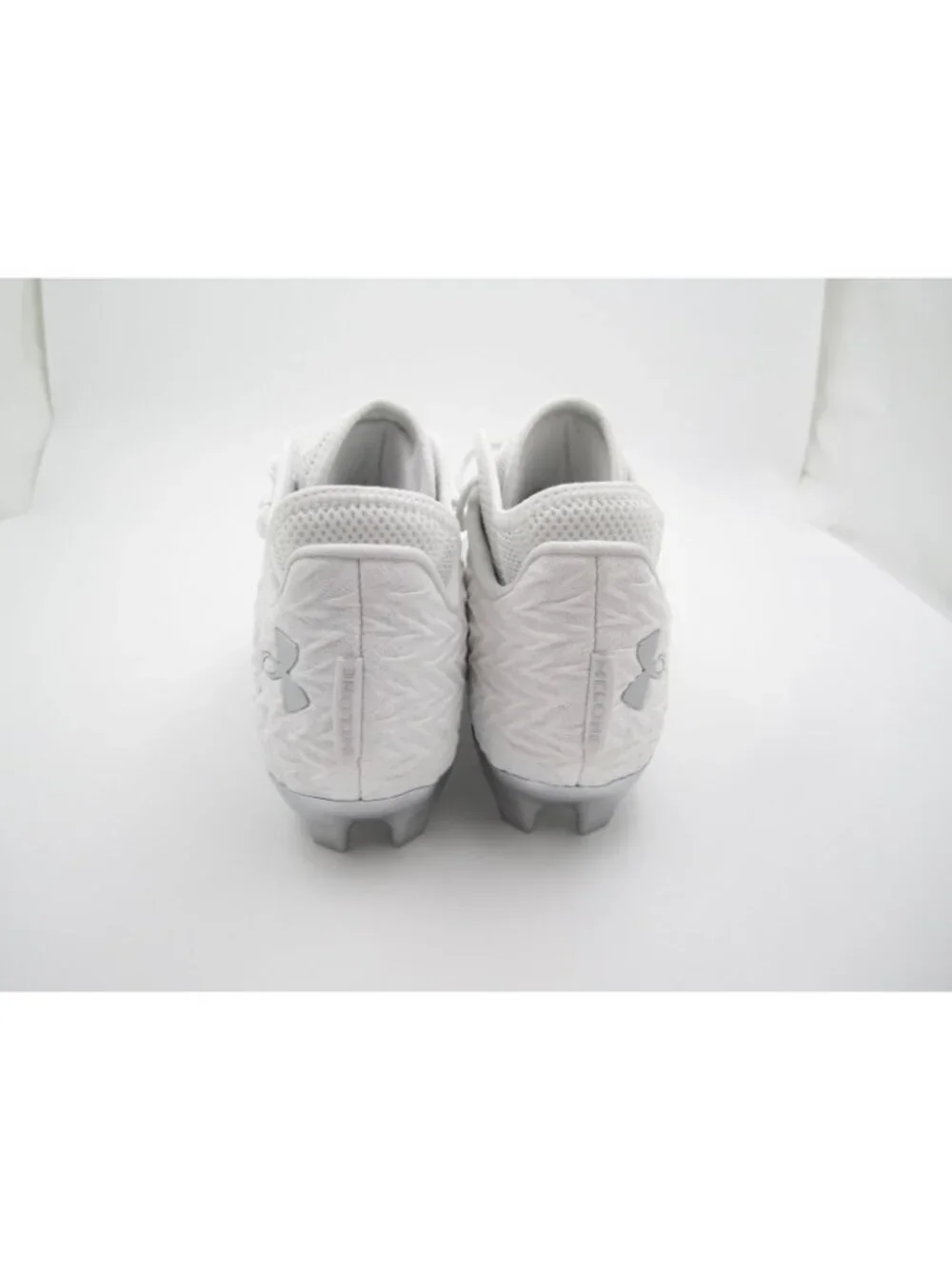 Under Armour Spotlight Clone 4.0 MC Football Cleats Men's 9.5 White Silver (F11)